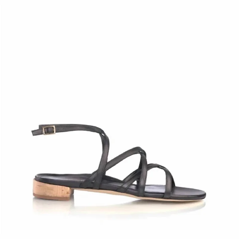 Women Ramona Flat Sandal In Black