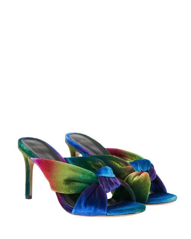 Women Sofia Velvet Sandal In Multi Cosmo Velvet