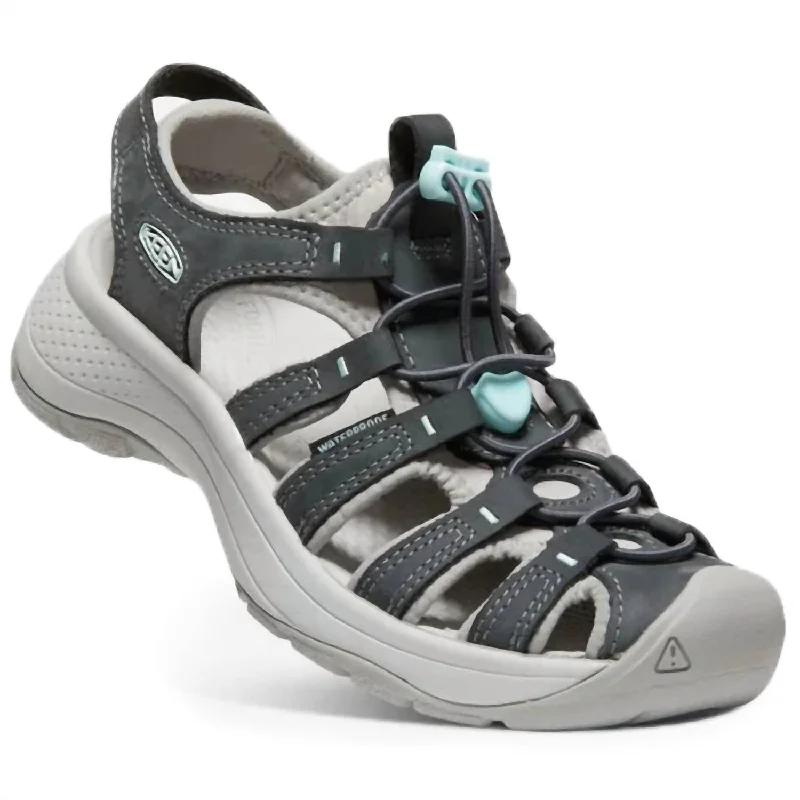 Women's Astoria West Leather Sandal In Magnet/vapor