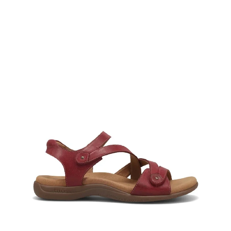 Women's Big Time Sandal - Medium Width In Cranberry