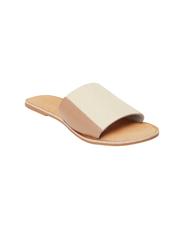 Women's Bonfire Slide Sandal In Ivory/taupe