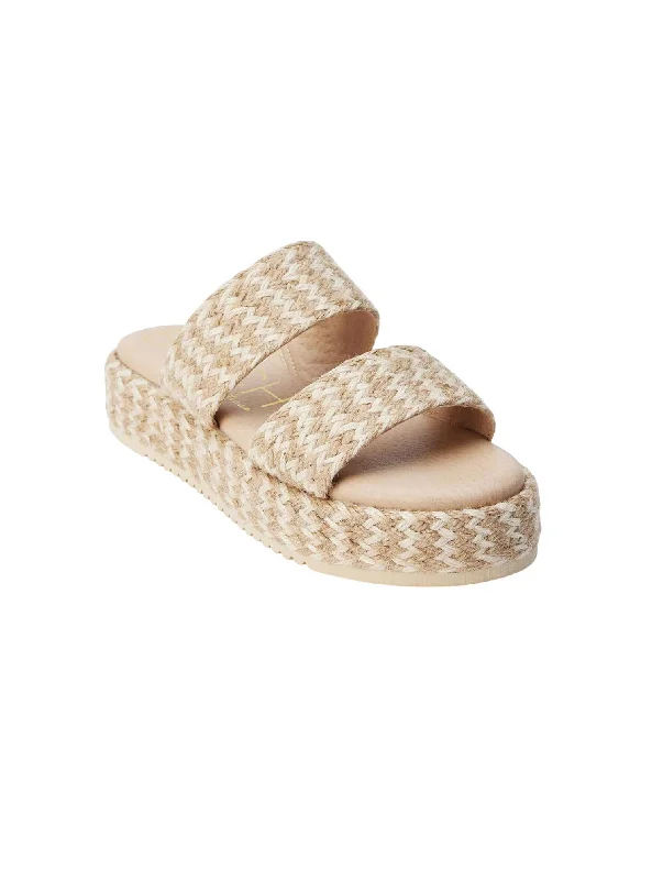 Women's Borderline Platform Sandal In Natural Multi