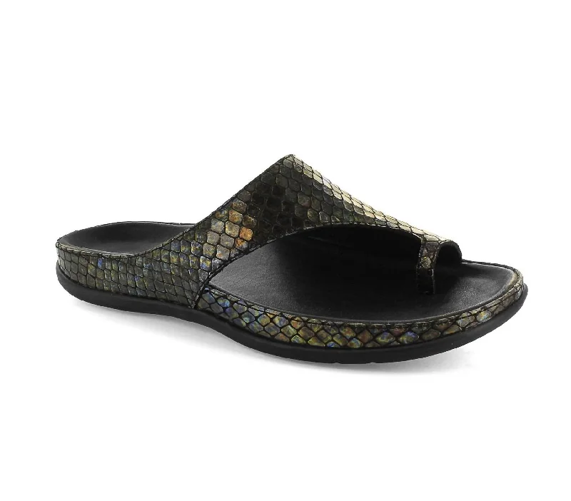 Women's Capri Ii Sandals In Black Snake