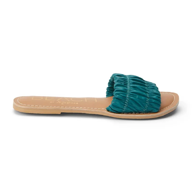 Women's Channel Slide In Teal