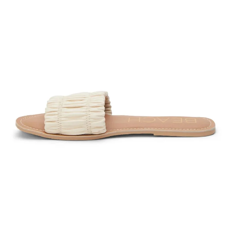 Women's Channel Slide Sandal In Ivory