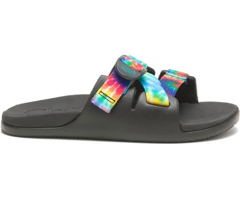 Women's Chillos Slide Sandal In Dark Tie Dye