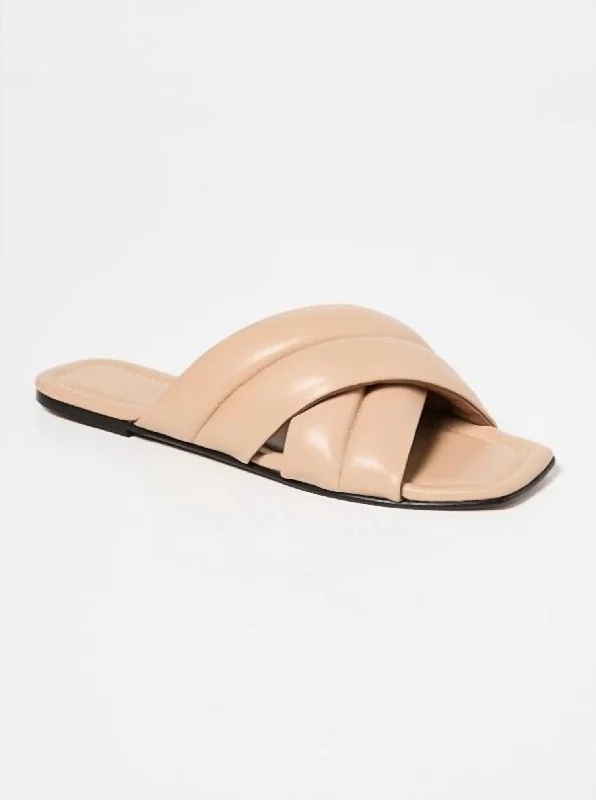 Women's Cotti Nappa Sandals In Tan