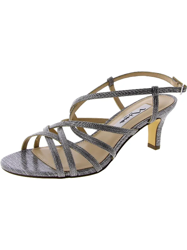 Womens Evening Criss-Cross Slingback Sandals