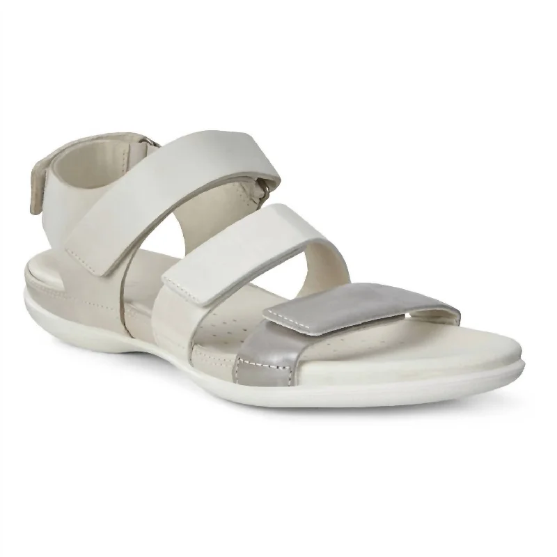 Women's Flash Strap Sandal In Wild Dove/white Shadow/white