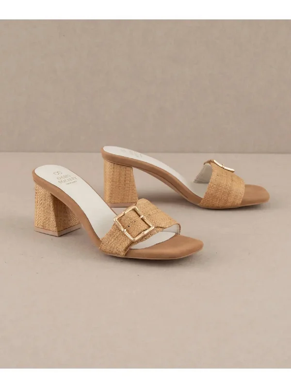 Women's Glendale Buckle Sandal In Camel