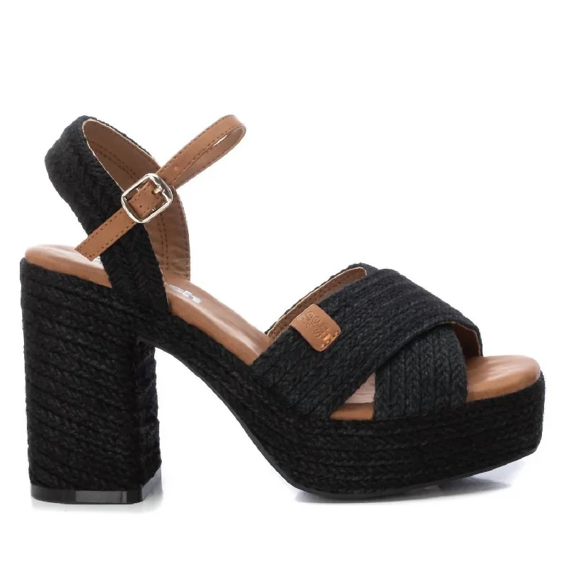 Women's Heeled Sandals In Black