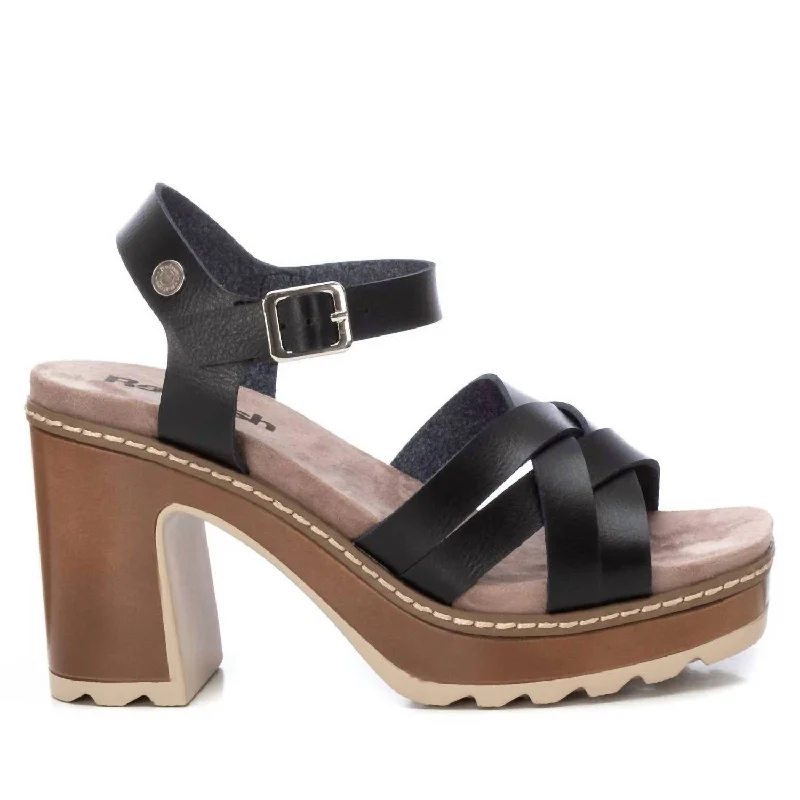 Women's Heeled Sandals In Black