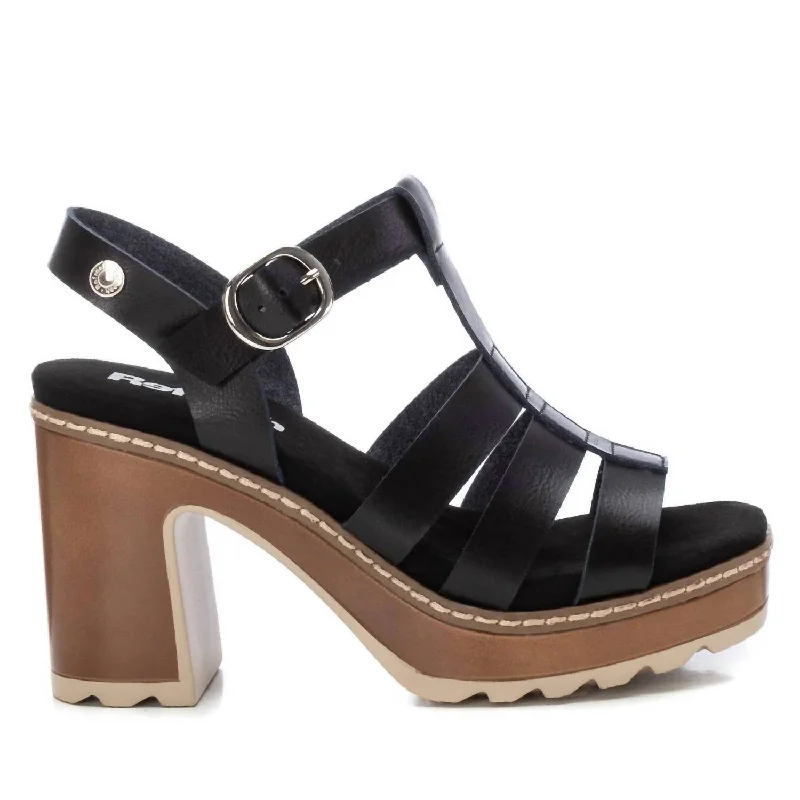 Women's Heeled Sandals In Black