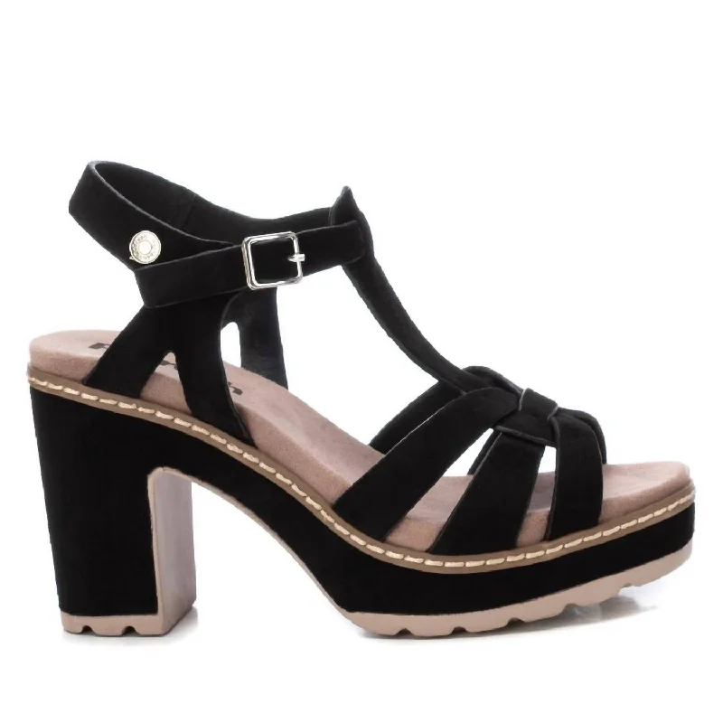 Women's Heeled Sandals In Black