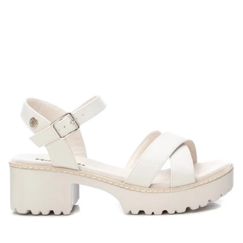 Women's Heeled Sandals In Ice