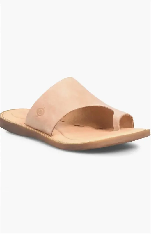 Women's Hinti Toe Loop Slide Sandal In Natural