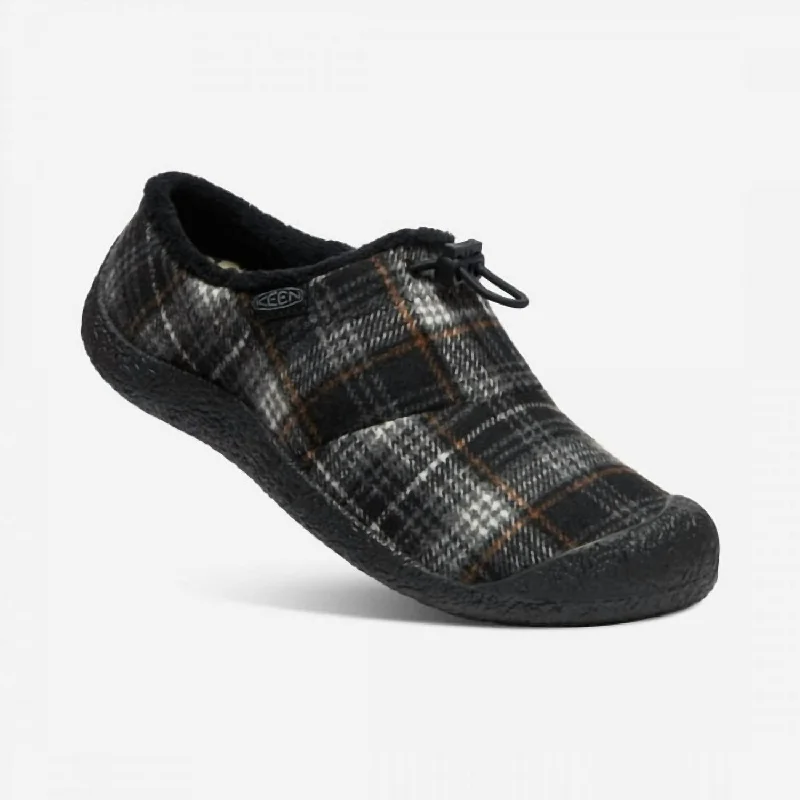 Women's Howser Iii Slide In Black Plaid/steel Grey