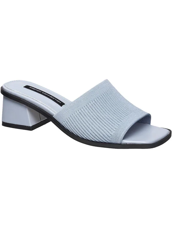 Womens Knit Slip-On Slide Sandals