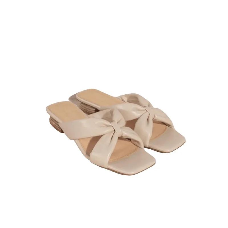 Women's Knot Sandal In Beige