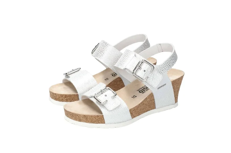 Women's Lissandra Wedge Sandals In Silver