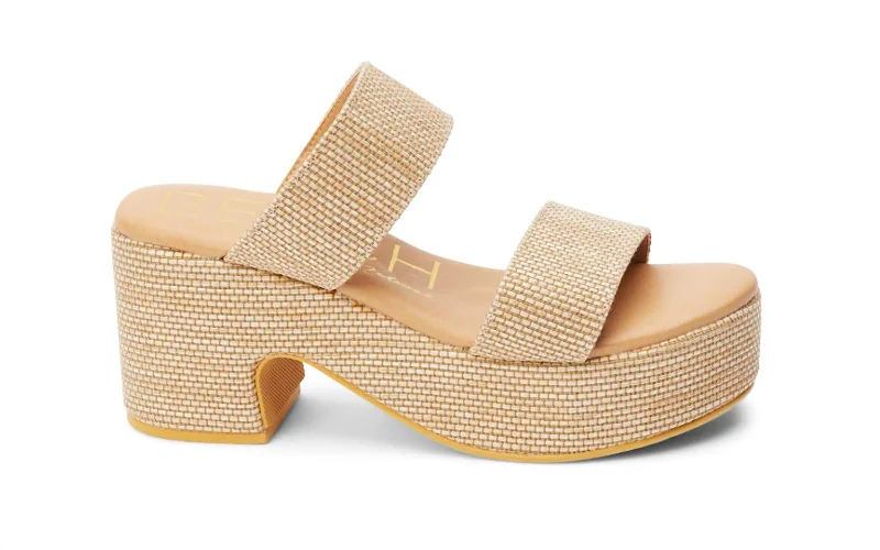 Women's Ocean Avenue Platform Sandal In Natural Multi