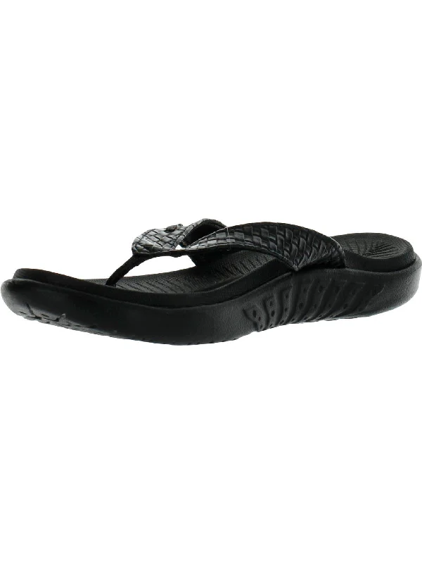 Womens Open Toe Slip On Thong Sandals