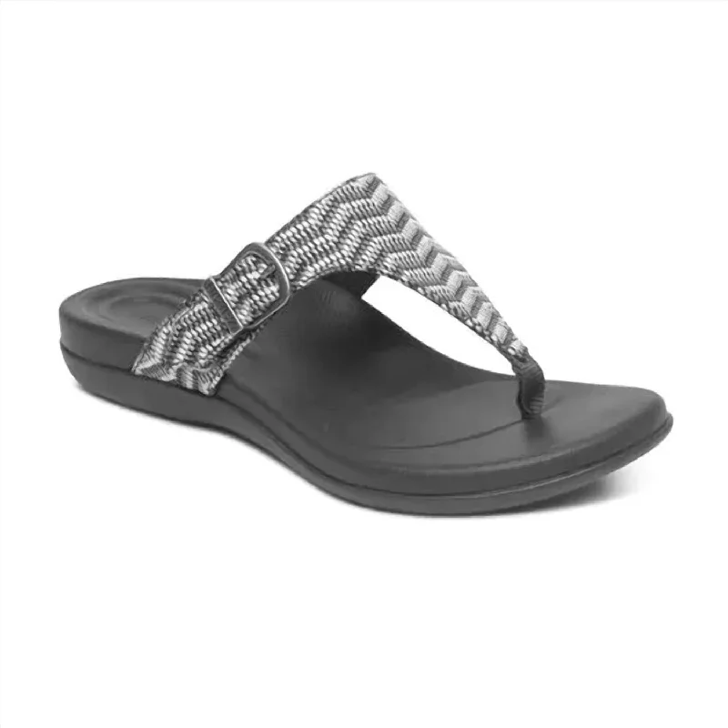 Women's Rita Adjustable Thong Sandal In Oreo