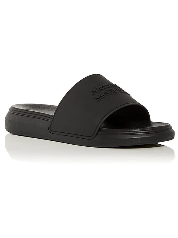 Womens Slide On Flat Slide Sandals