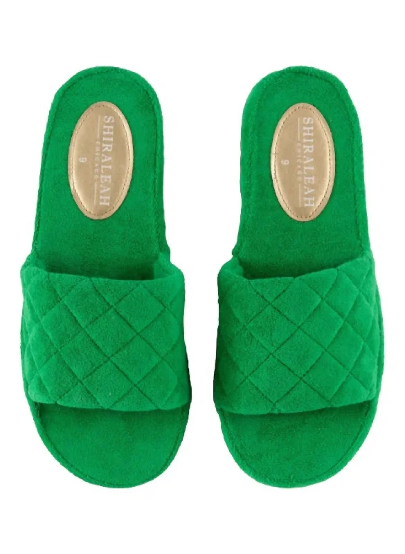 Women's Sol Pool Slides In Green