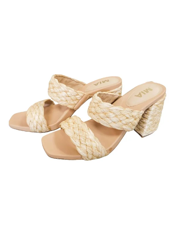 Women's Tessi Raffia Sandal In Natural