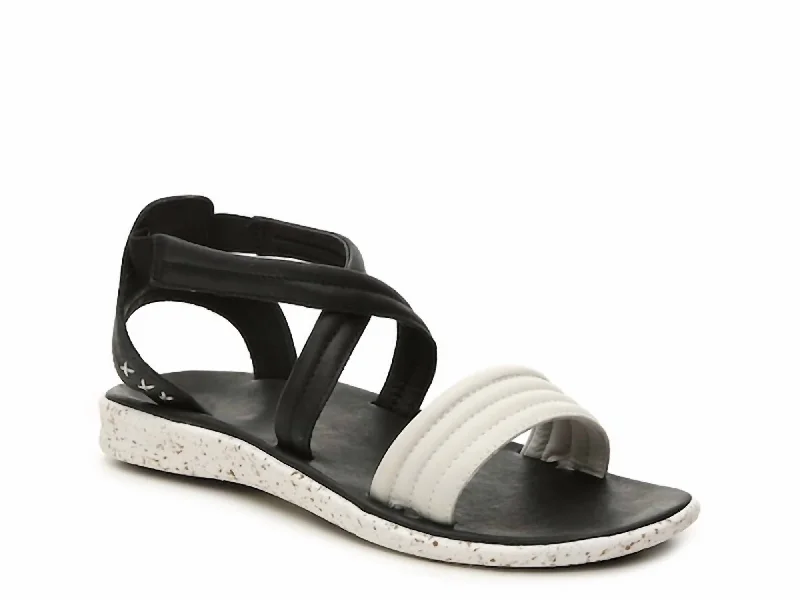 Women's Verde Sandals In Black/white