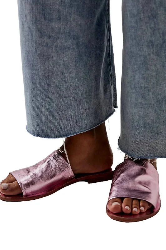 Women's Vicente Slide Sandals In Metallic Pink