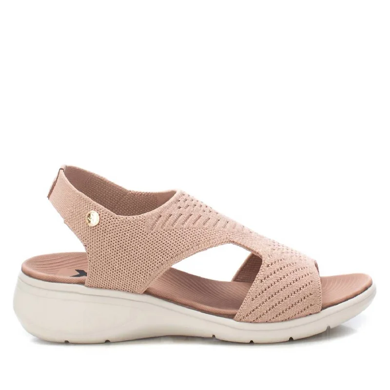 Women's Wedge Sandal In Nude