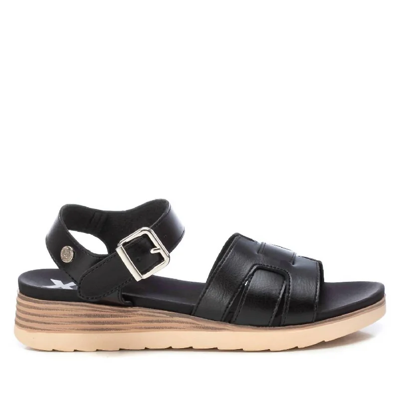 Women's Wedge Sandals In Black