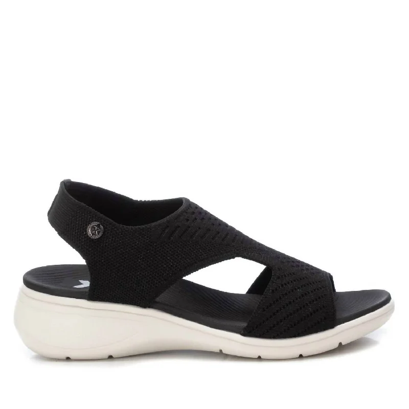 Women's Wedge Sandals In Black