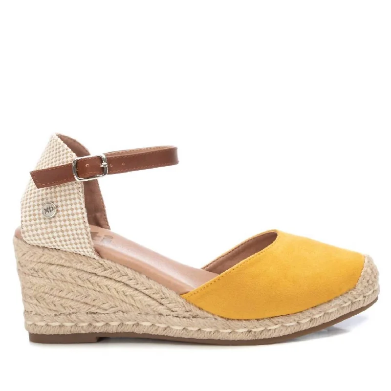 Women's Wedge Sandals In Yellow