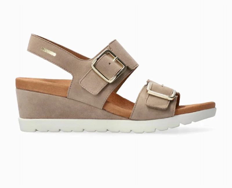 Women's Ysabel Wedge Sandal In Light Taupe