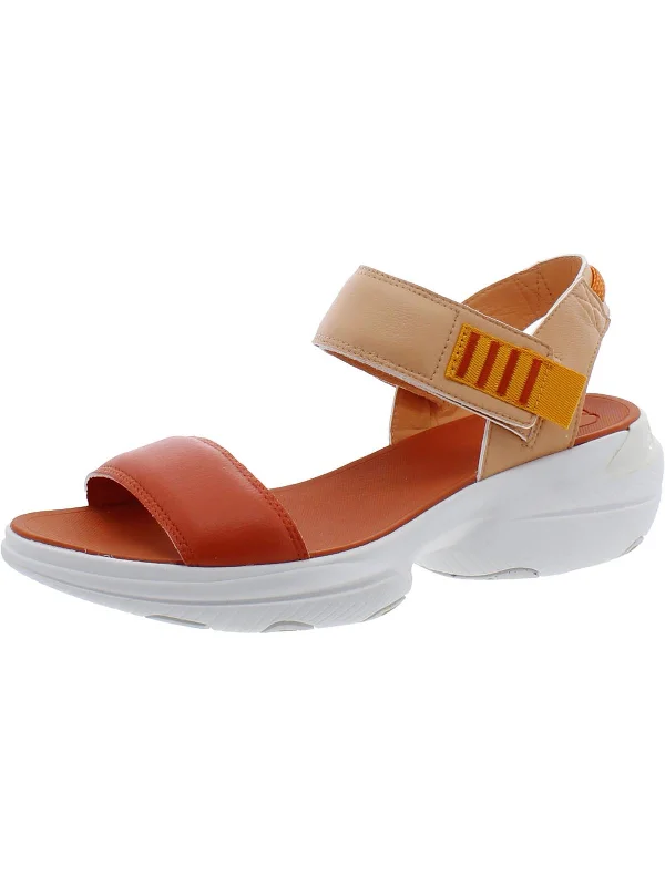 X PRANA EXPLORER Womens Faux Leather Open toe Wedge Sandals