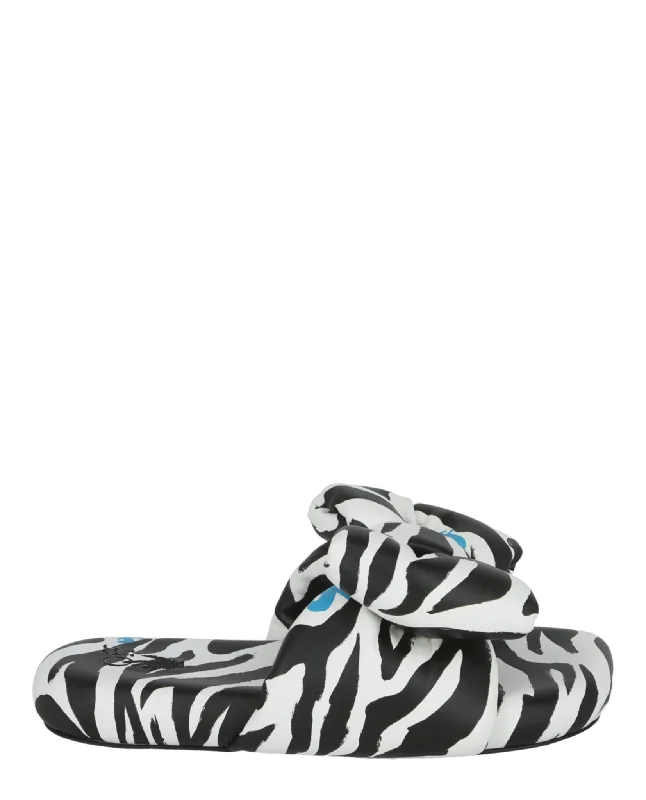 Zebra Printed Extra Padded Slide