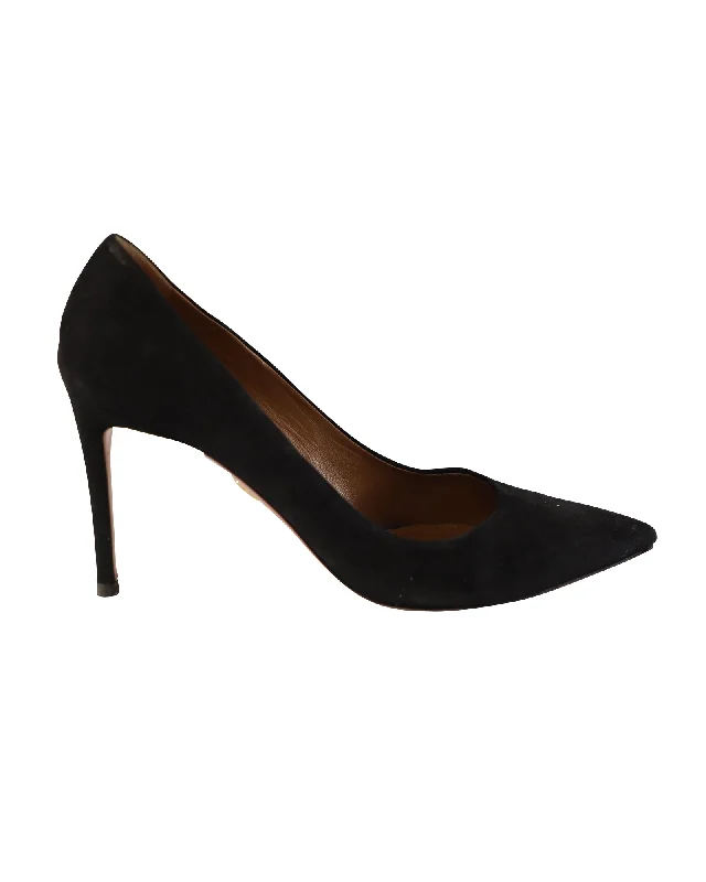 Aquazzura Pumps in Black Suede