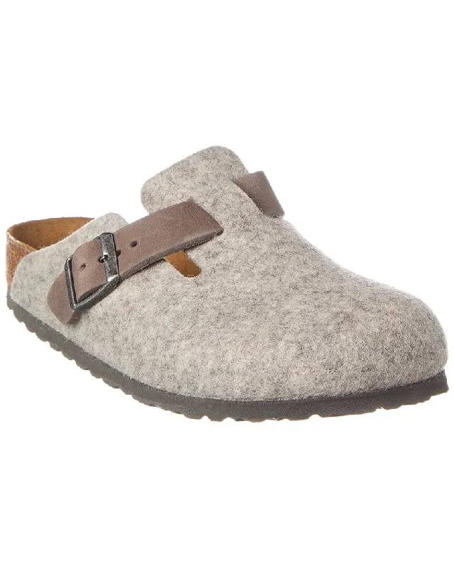 Birkenstock Boston BS Narrow Felt & Leather Clog