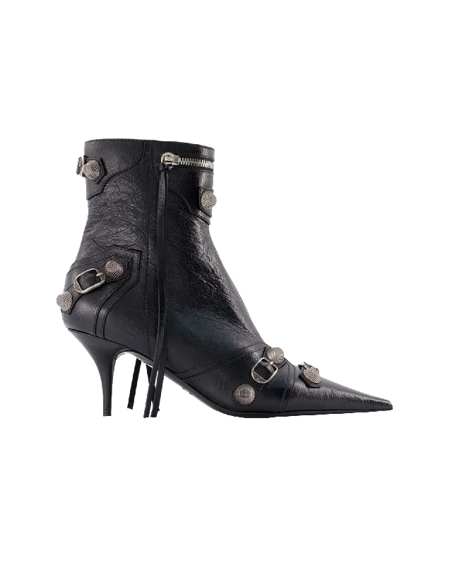 Cagole M70 Ankle Boots - Balenciaga -  Black - Leather