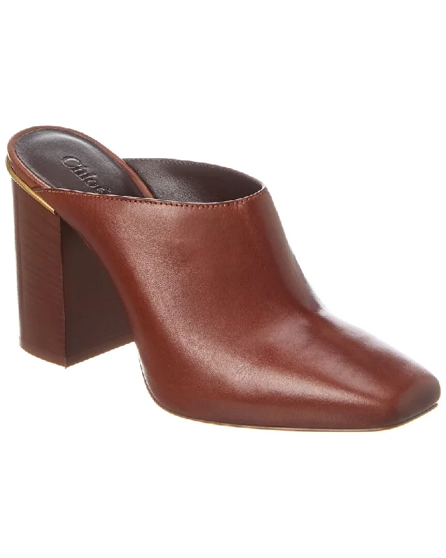 Chloé Ambre Leather Mule