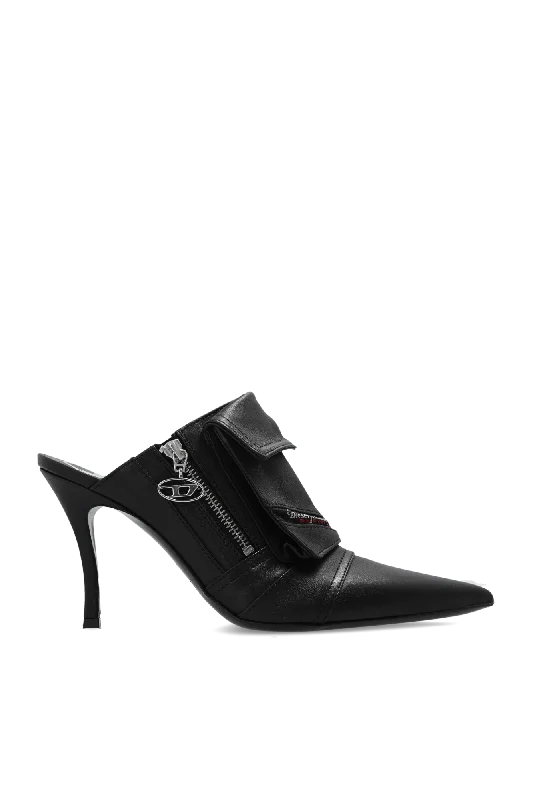 Diesel ‘D-Venus’ Mules In Black - 37