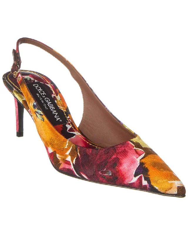 Dolce & Gabbana Brocade Slingback Pump