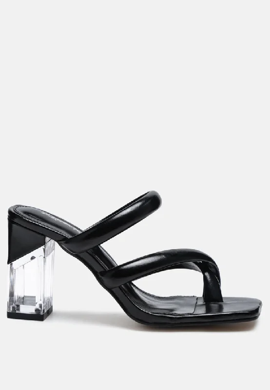 erised clear heel toe ring slides