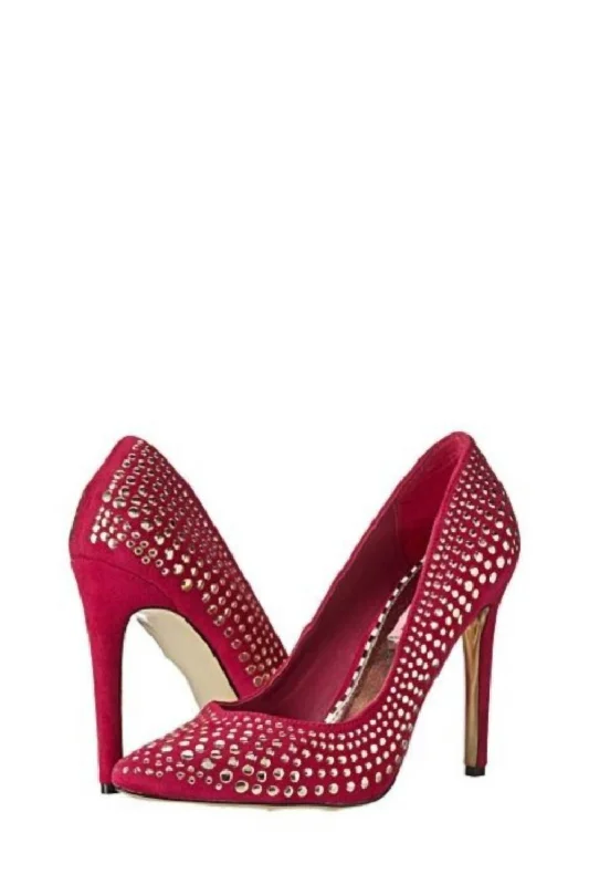 Faalyn Heel Pump In Fuschia