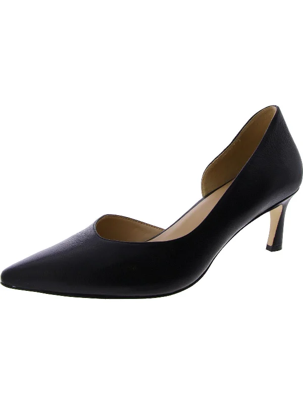 Faith Womens Leather Pumps D'Orsay Heels