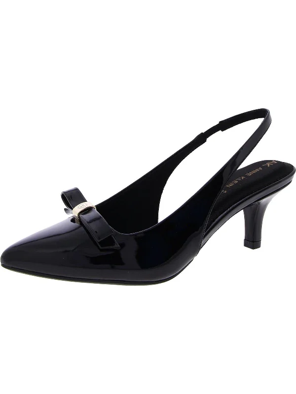 Farrie Womens Patent Pumps Slingback Heels