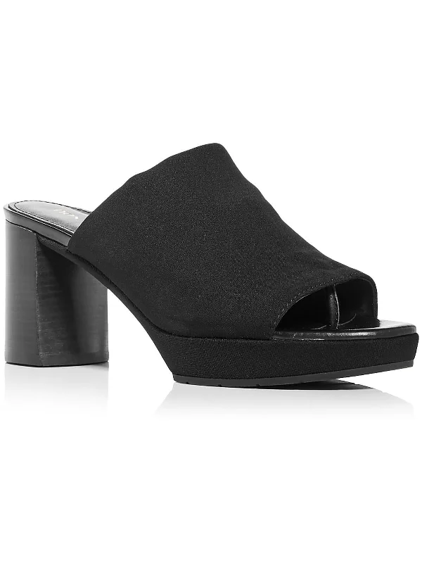 GEORGETTED Womens Slip On Open Toe Mules